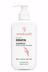 Keratin Shampoo for Smooth, Strong & Frizz-Free Hair | Korean Rice Water