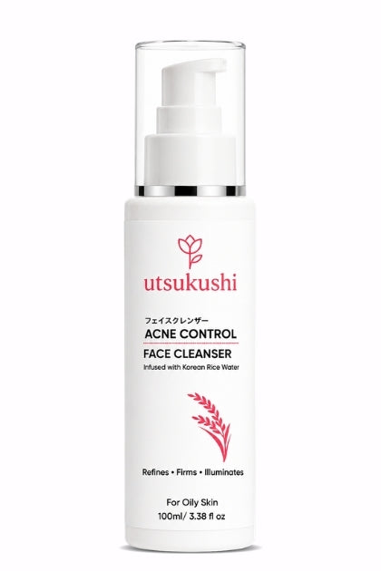 Acne Control Face Cleanser for Oily Skin | Korean Rice Water Formula