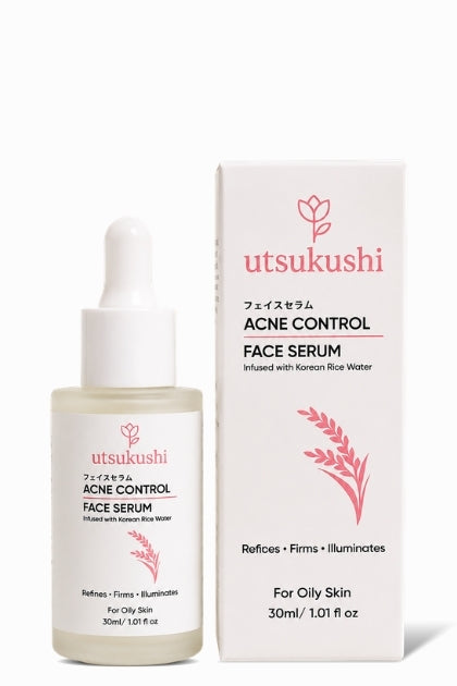 Acne Control Face Serum for Oily Skin | Korean Rice Water Formula