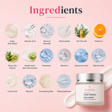 Acne Control Face Cream for Clear & Oil-Free Skin | Korean Rice Water