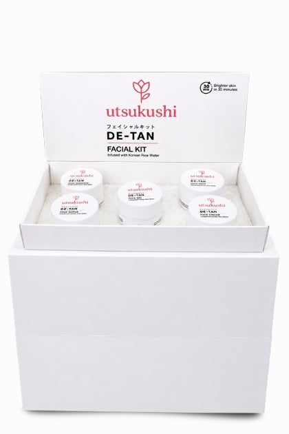 De-Tan Facial Kit For Bright & Glowing Skin | Korean Rice Water Formula