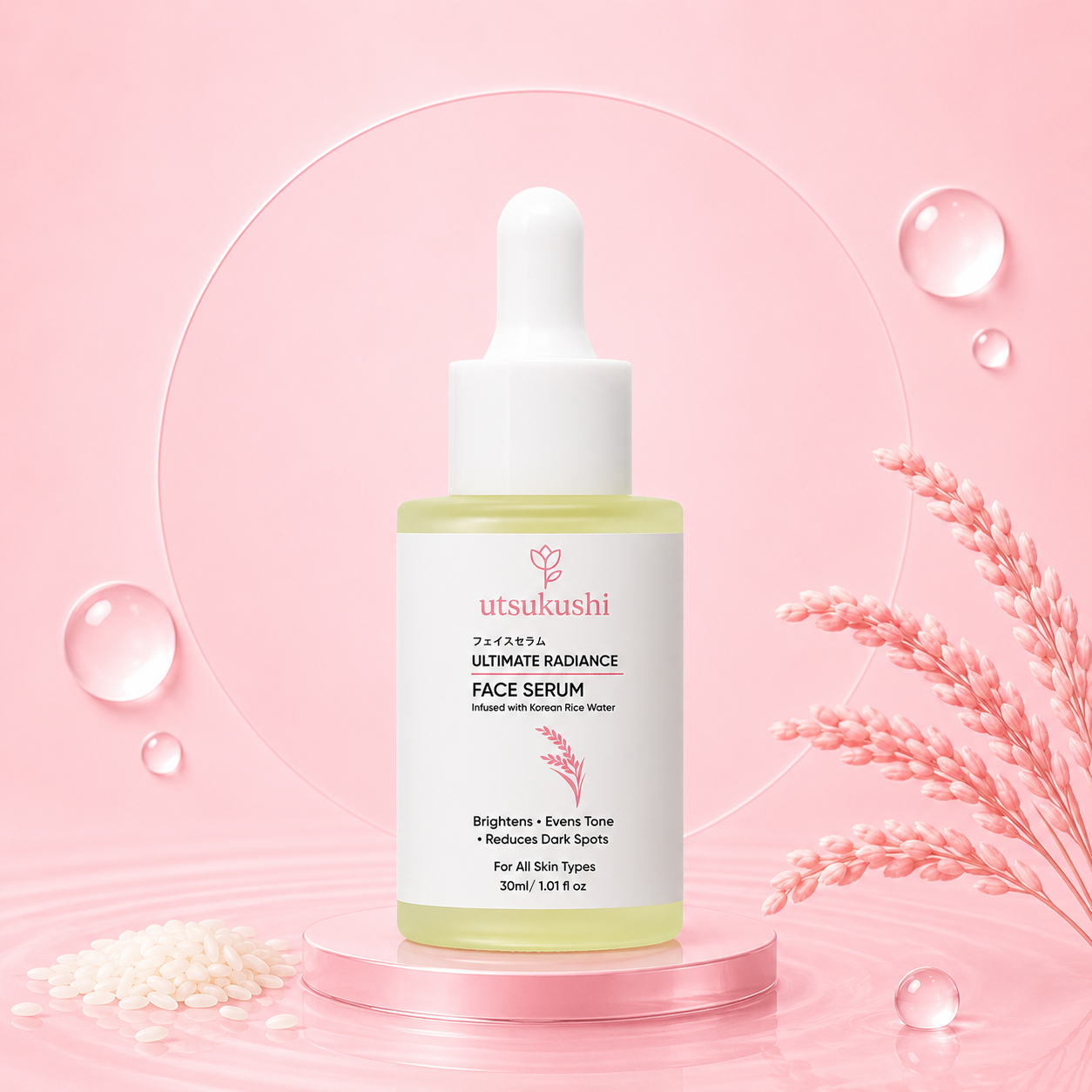 Ultimate Radiance Face Serum for Bright & Glowing Skin | Korean Rice Water