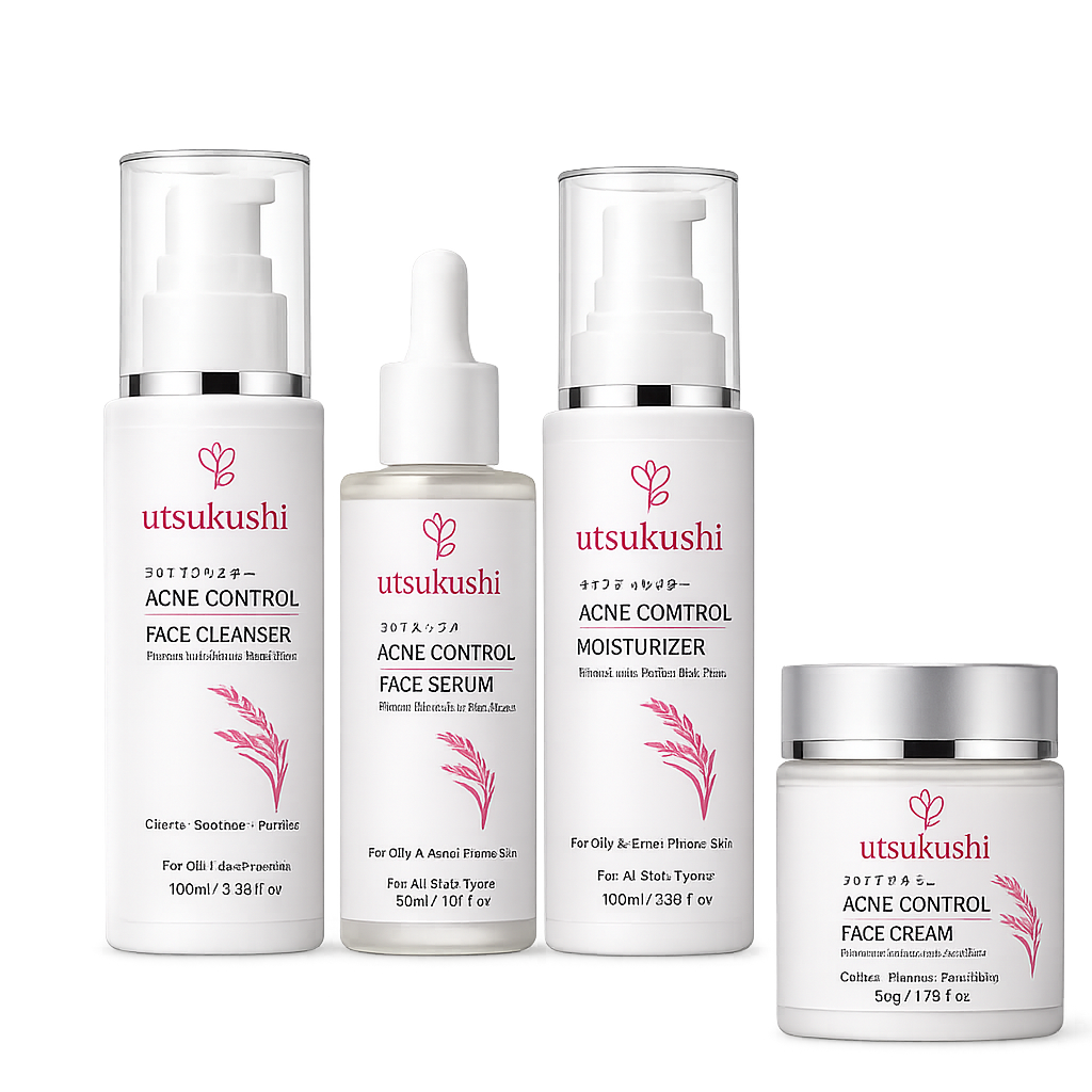 Acne Control 4-Step Combo Kit For Clear, Oil-Free & Balanced Skin