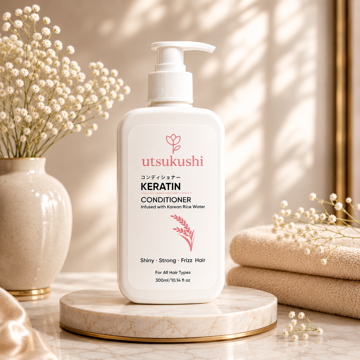 Keratin Conditioner For Smooth, Shiny & Frizz Free Hair