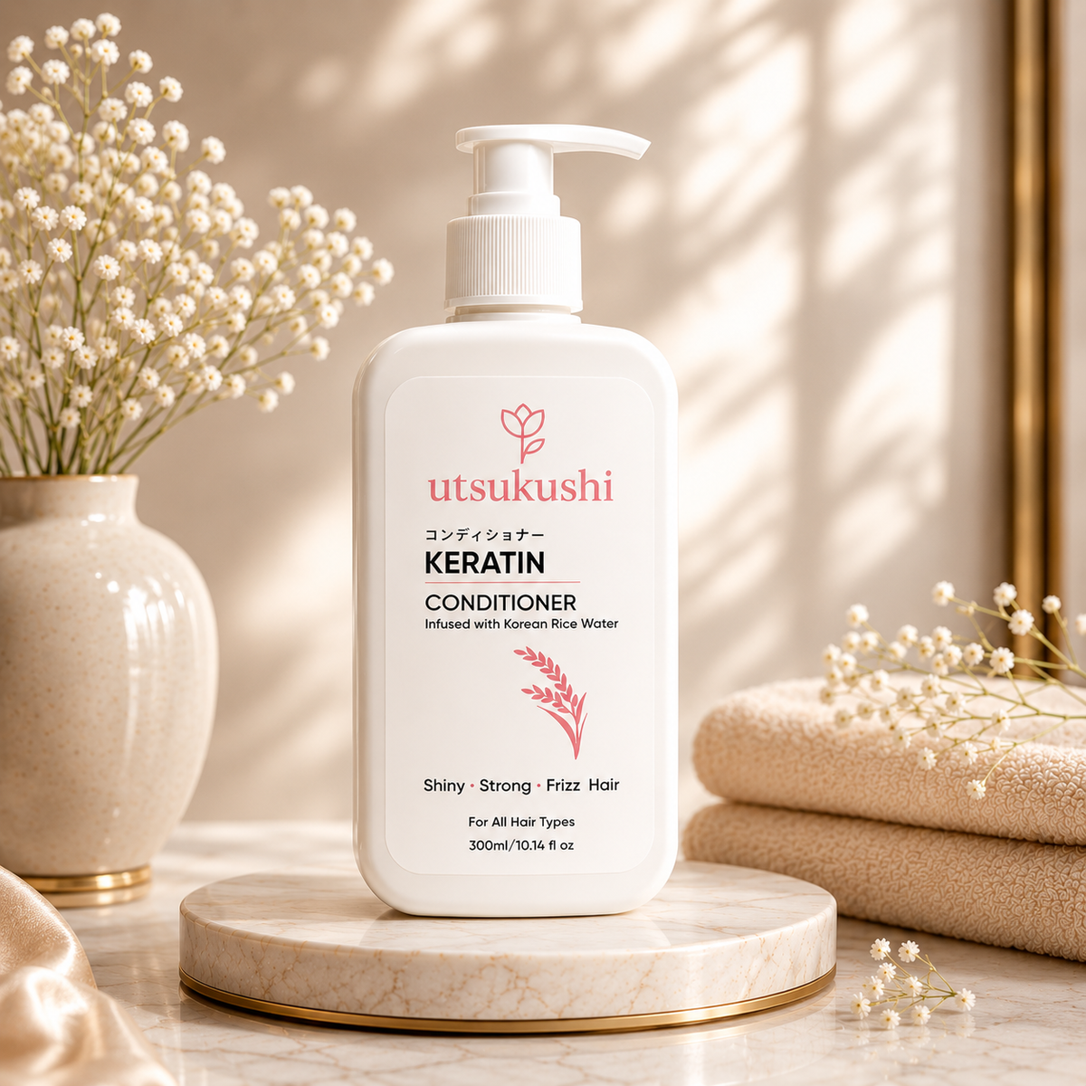 Keratin Conditioner For Smooth, Shiny & Frizz Free Hair